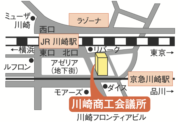 川崎フロンティアビル地図